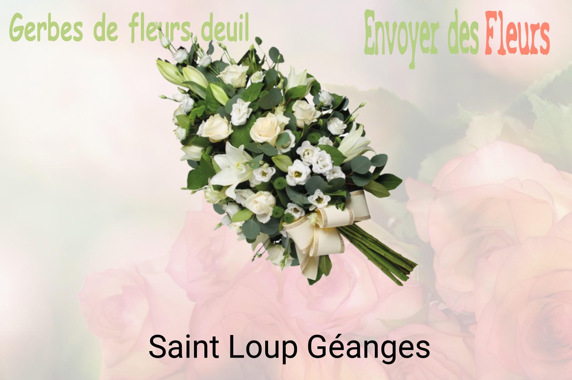 Gerbe de fleurs de deuil livrée à Saint-Loup-Géanges